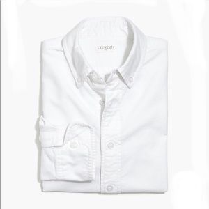 J. CREW: Boys White Long Sleeve Button Down Shirt